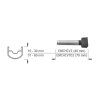 caffe tubeless ventilky stribrne 70mm