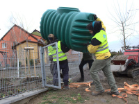 Instalace nádrže na dešťovou vodu Cristall 1600 l