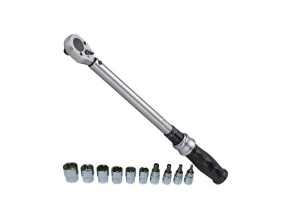 Momentový kľúč s nástavcami 1/2" 40-210 Nm VT210N