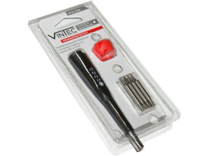 Skrutkovač torx s bitmi T4-T15 8v1