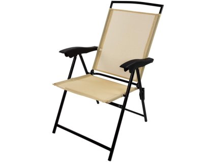 Skladacia plážová stolička Long Beach, béžová