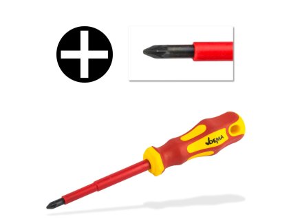 Elektrikársky skrutkovač krížový izolovaný PZ2x100