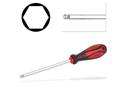 Skrutkovač imbus s guľovou hlavou 4x100