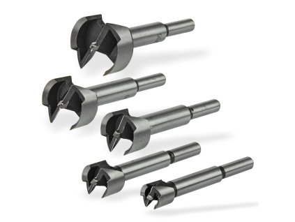 Sada Forstnerovych vrtákov do dreva, 5-dielna