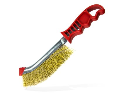 Mosadzná drôtená kefa 1-radová DMDBK