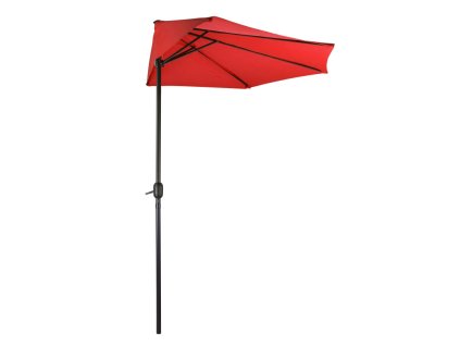 Polkruhový slnečník 300 cm La Spezia, červený