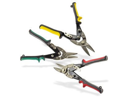 Nožnice na plech ľavé / pravé / rovné 250 mm, 3-dielna sada