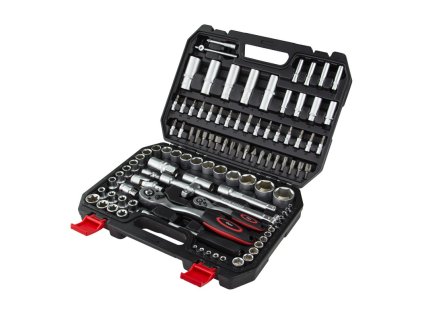 Gola sada v kufríku 1/2" a 1/4", 108-dielna sada