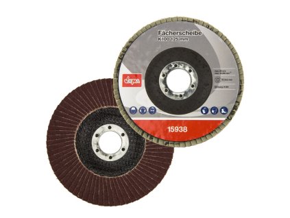 Lamelový vejárový brúsny kotúč 125 mm K100