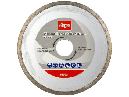 Diamantový rezný kotúč 125 mm DDT125V