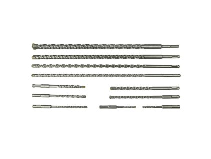 Vrtáky do betónu a kameňa SDS-Plus, 11-dielna sada