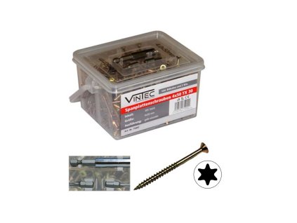 Skrutky do drevotriesky 4x50 T20, 385 ks