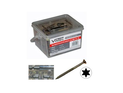 Skrutky do drevotriesky 6x100 T30, 85 ks