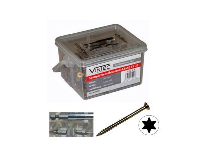 Skrutky do drevotriesky 4,5x50 T20, 265 ks