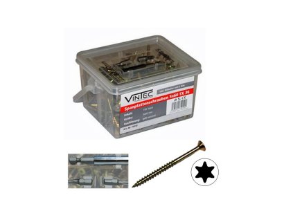 Skrutky do drevotriesky 5x60 T25, 195 ks