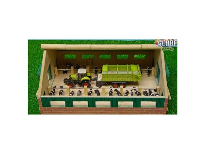 Drevená maštaľ pre kravičky 1:87