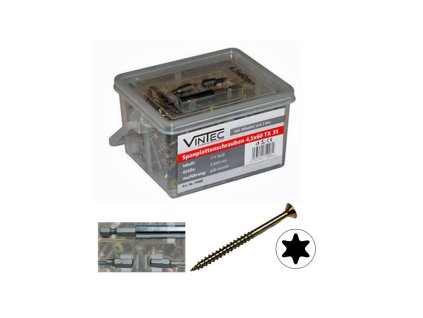 Skrutky do drevotriesky 4,5x60 T20, 215 ks