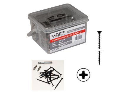 Skrutky do sadrokartónu 3,9x45 G, 500 ks