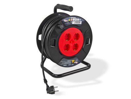 Predlžovací kábel na bubne, 4 zásuvky IP20, 50 m DKT 1,5/50 I