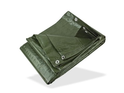 Nepremokavá plachta zakrývacia 5x6 m 140 g/m2, zelená
