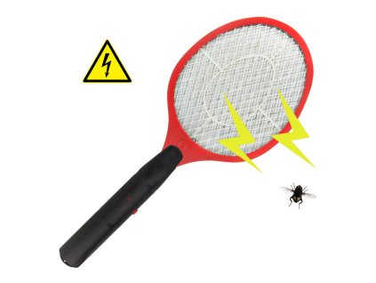 Elektrická mucholapka na hmyz, červená
