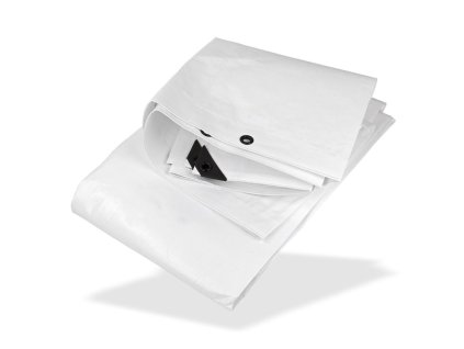 Nepremokavá plachta zakrývacia 3x4 m 210 g/m2, biela