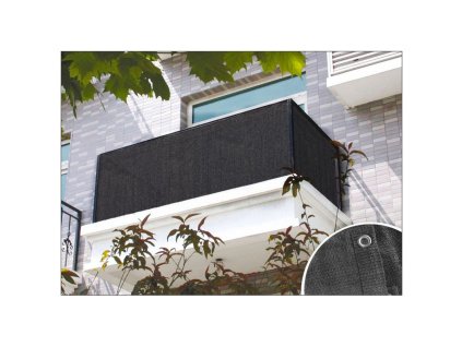 Balkónová zástena 90x600 cm, antracit