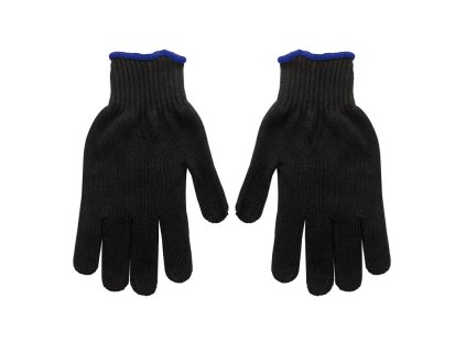 Pracovné rukavice pletené čierne, veľkosť 9