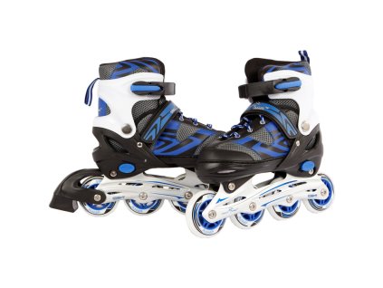 Nastaviteľné kolieskové korčule veľkosť 35-38, modrá/čierna