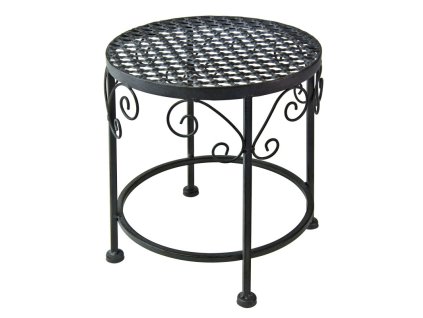 Kovový stojan na kvety 25x27 cm Provence, šedý