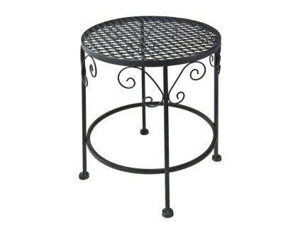 Kovový stojan na kvety 30x35 cm Provence, šedý