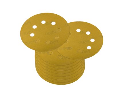 Brúsny papier pre excentrickú brúsku 125 mm P500, 10 ks