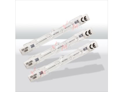 Žiarovky pre halogénový reflektor 120 W, 3 ks