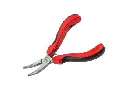 Kliešte polguľaté zahnuté hladké 125 mm CR-V