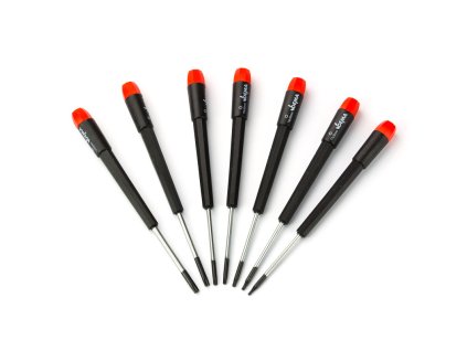 Skrutkovače na jemnú mechaniku torx T6-T20, 7-dielna sada