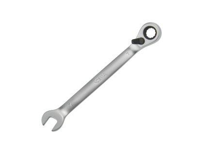 Kľúč očko-vidlicový račňový 7 mm prepínací
