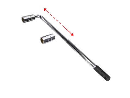 Teleskopický kľúč na kolesá 350-530 mm 1/2", 17x19 + 21x23 mm