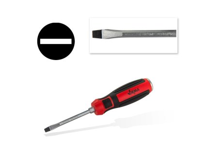 Úderový skrutkovač plochý 5x75