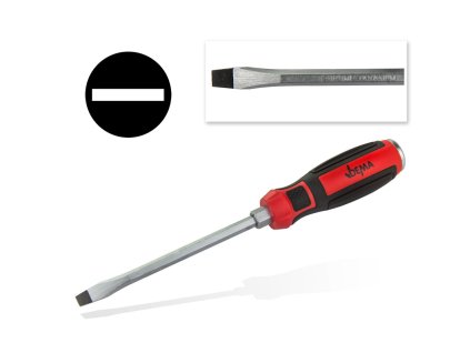 Úderový skrutkovač plochý 8x150