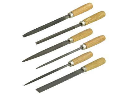 Zámočnícke pilníky kľúčové, 6-dielna sada