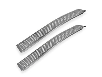 Hliníkové nájazdové rampy ohnuté do 200 kg, pár