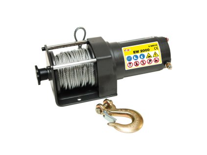 Offroad elektrický lanový navijak s diaľkovým ovládaním EW 2000 H