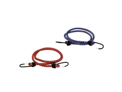 Pružný upínací popruh s hákom / gumicuk 7 mm x 45 cm, 2 ks