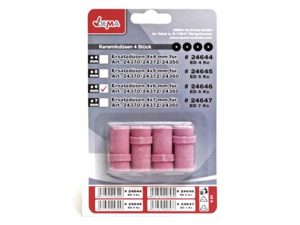 Trysky na pieskovanie 6 mm, 4 ks