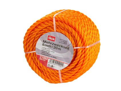 Viacúčelové lano 8 mm / 20 m MZS 600