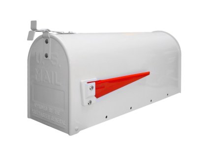 Americká poštová schránka, biela