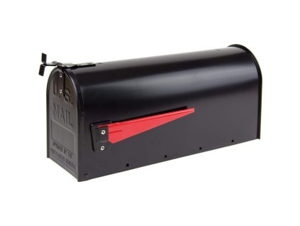 Hliníková americká poštová schránka, čierna