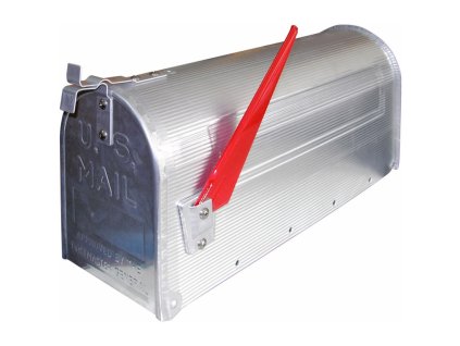 Hliníková americká poštová schránka, strieborná