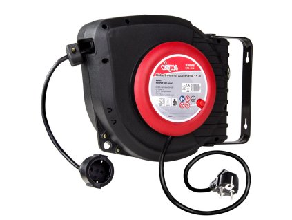 Predlžovací kábel na samonavíjacom bubne 15 m KTA 15 E