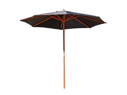 Drevený slnečník 270 cm Wood, antracit